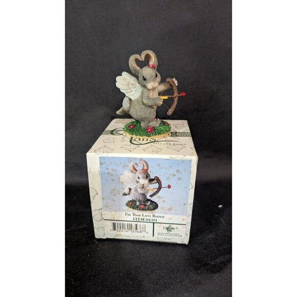 Charming Tails  I'm Your Love Bunny - Boxed Fitz & Floyd  Height: 3 in figurine - Picture 2 of 10
